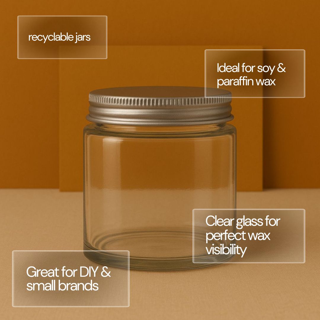Clear Jar 250ml – Pack of 2, 6, or 12 Jars