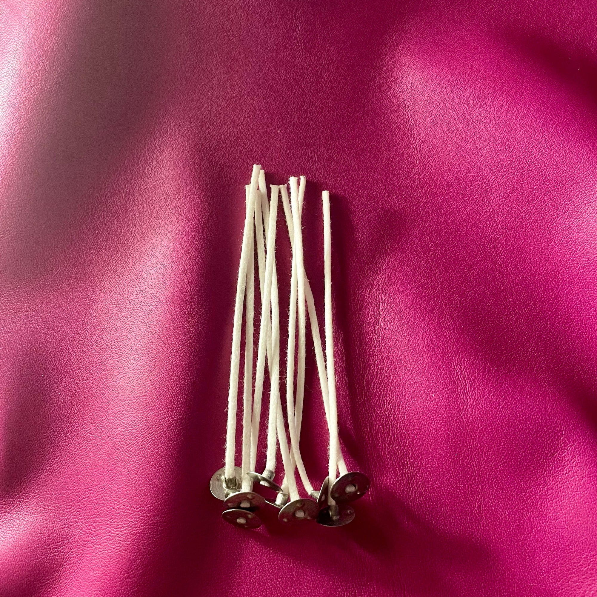 Flat Wick (10 cm) – Pre-Waxed | For Small & Medium Jar Candles