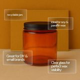 Amber Jar 250ml - Pack of 2, 6, or 12