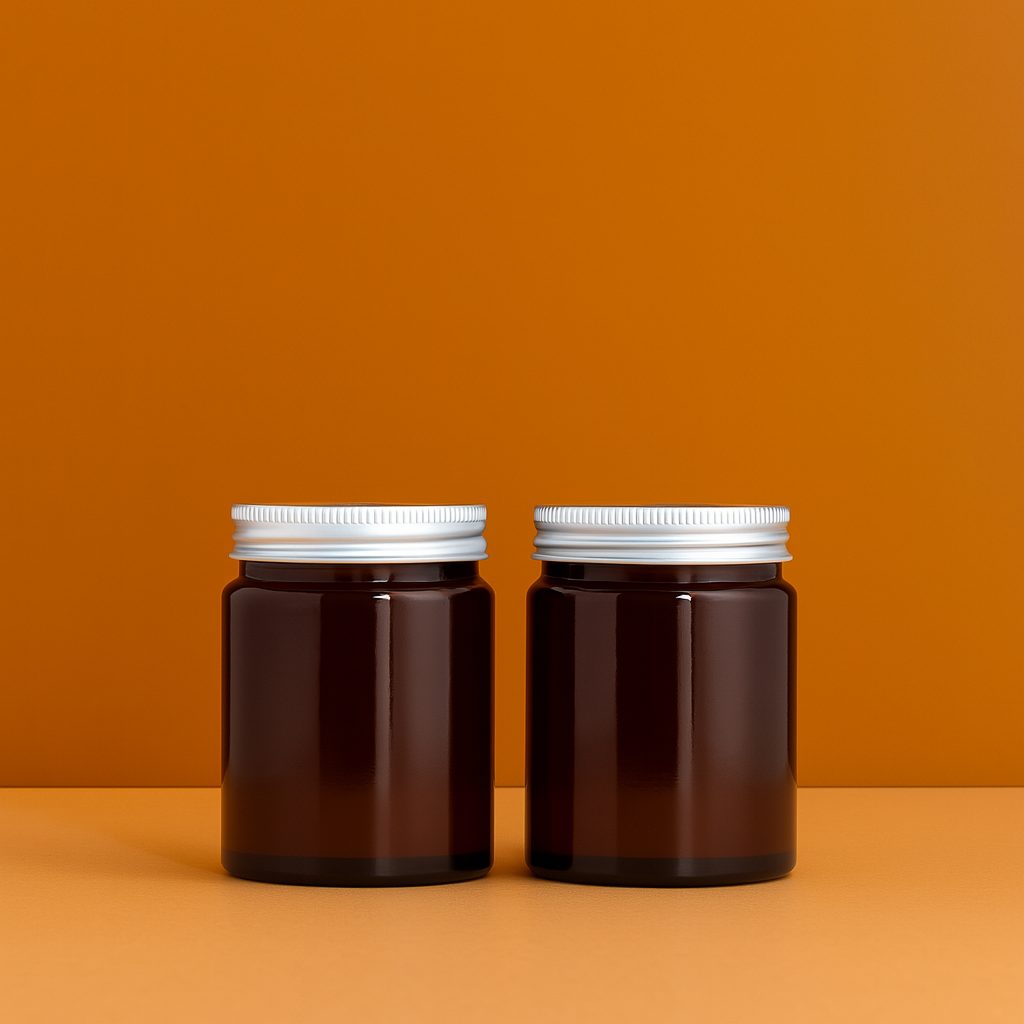 Amber Jar 100ml - Pack of 2, 6, or 12 Jars